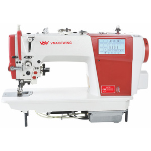 V-A7SK Edge cutter double step motor touch screen & closed oil pan needle bar feed lockstitch